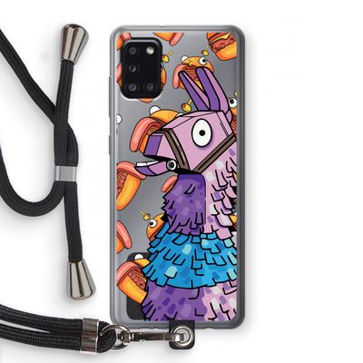 Loot Burger: Samsung Galaxy A31 Transparant Hoesje met koord