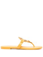 Tory Burch sandales Miller à plaque logo - Jaune