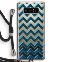 Onderbroken lijn: Samsung Galaxy Note 8 Transparant Hoesje met koord
