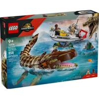 LEGO 76974 Mosasaurus Missieboot Bouwspeelgoed - 858 stukjes
