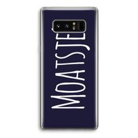 Moatsje!: Samsung Galaxy Note 8 Transparant Hoesje Moatsje!: Samsung Galaxy Note 8 Transparant Hoesje