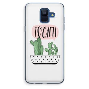 I love cacti: Samsung Galaxy A6 (2018) Transparant Hoesje