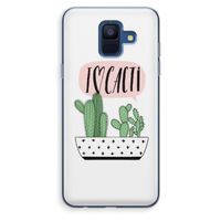 I love cacti: Samsung Galaxy A6 (2018) Transparant Hoesje