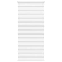 VidaXL Zebra rolgordijn 105x230 cm stofbreedte 100,9cm polyester wit