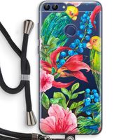 Papegaaien: Huawei P Smart (2018) Transparant Hoesje met koord