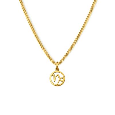 Minimalistische sterrenbeeld ketting - Stainless steel - Goud - Steenbok - Capricornus