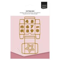 Vaessen Creative • snijmallen adventskalender doosje 14st.
