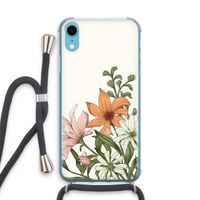 Floral bouquet: iPhone XR Transparant Hoesje met koord