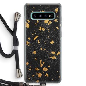 Terrazzo N°7: Samsung Galaxy S10 Plus Transparant Hoesje met koord