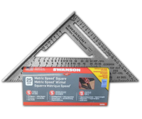 SWANSON 25 cm Metrische Speed Square W/BL - EU202 SWANSON 25 cm Metrische Speed Square W/BL - EU202