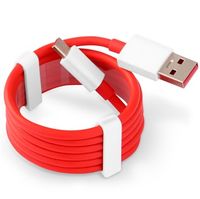 OnePlus USB-C Kabel - Rood / Wit - thumbnail