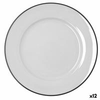 Dinerbord Bidasoa Glacial Filo Wit Keramisch Ø 30 cm (12 Stuks)