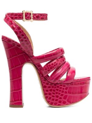 Vivienne Westwood sandales 150 mm à plateforme - Rose