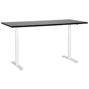 Beliani-DESTINAS-Elektrisch Verstelbaar bureau-Zwart|Wit-180 cm-MDF