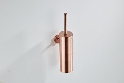 Toiletborstel SaniClear Copper | Wandmontage | Messing | Rond | Geborsteld koper