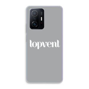 Topvent Grijs Wit: Xiaomi 11T Pro Transparant Hoesje
