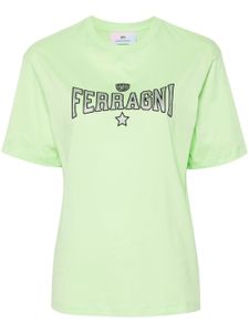 Chiara Ferragni t-shirt en coton à motif Eyelike - Vert