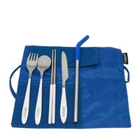 Mizu Urban Cutlery Bestek Ocean Blue Hawaiian Print