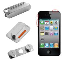 De sleutel van het Volume van de oorspronkelijke Mute schakelaar knop-toets + Lock knop schakelaar toets ON / OFF voor iPhone 4S