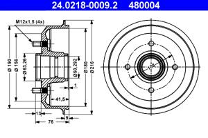 ATE Remtrommel 24.0218-0009.2