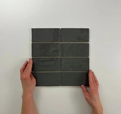 Atlas Graphite Brillo 7,5x15 wandtegels Atlas Graphite Brillo 7,5x15 wandtegels