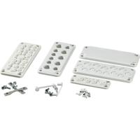 Fibox MB 10890 SET Kabeldoorvoeringsplaat Polycarbonaat Grijs-wit (RAL 7035) 1 stuk(s) - thumbnail