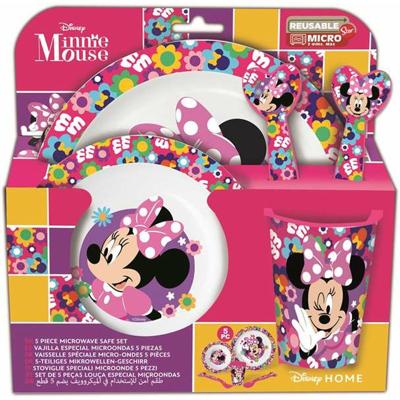 Kinderen servies set Minnie Mouse Minnie Bold Florals 5 Onderdelen