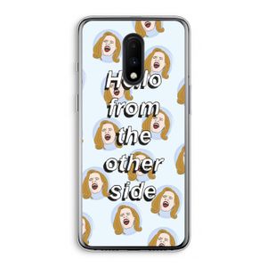Hello: OnePlus 7 Transparant Hoesje