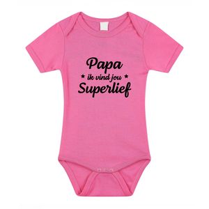 Papa superlief kraamcadeau rompertje roze meisjes 92 (18-24 maanden)  -