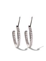 De Beers Jewellers boucles d'oreilles Micropavé Classic en or blanc 18ct et diamants - Argent - thumbnail