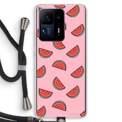 Watermeloen: Xiaomi Mi Mix 4 Transparant Hoesje met koord