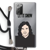 Let It Snow: Samsung Galaxy Note 20 / Note 20 5G Transparant Hoesje met koord