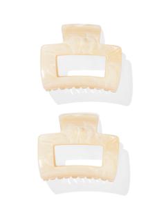 HEMA Haarklemmen 5 Cm - 2 Stuks Marmer