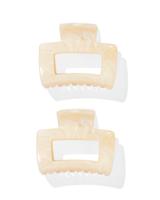 HEMA Haarklemmen 5 Cm - 2 Stuks Marmer