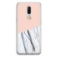 A touch of peach: OnePlus 6 Transparant Hoesje