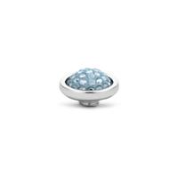 Melano Vivid Shiny Steentje Aquamarine Zilver