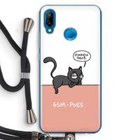 GSM poes: Huawei P20 Lite Transparant Hoesje met koord