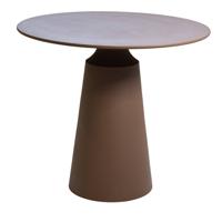 Giga Meubel - Bijzettafel Rond - Taupe Aluminium - 69x69x61,5cm - Else