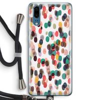 Tropical Dots: Huawei P20 Transparant Hoesje met koord