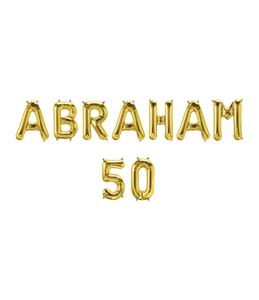 Folie ballon Abraham 50 jaar