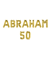 Folie ballon Abraham 50 jaar - thumbnail