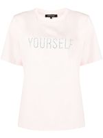 tout a coup t-shirt à slogan imprimé - Rose