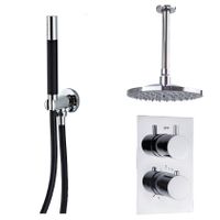 Regendouche set SaniClear Shine Pro | Inbouw | Thermostaatkraan | 2-weg | Rond | Chroom