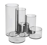 Pennenkoker MAUL Tubo helder transparant 6-vaks Ø15x12,5cm