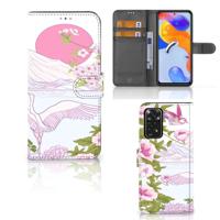 Xiaomi Redmi Note 11 Pro 5G/4G | Telefoonhoesje | Met pasjeshouder | Bird Standing