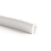 PVC kantafwerkprofiel 0.5-2.0 mm wit - stuk a 1 meter
