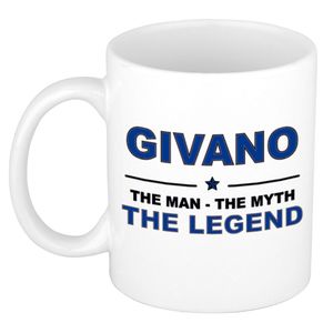 Givano The man, The myth the legend cadeau koffie mok / thee beker 300 ml