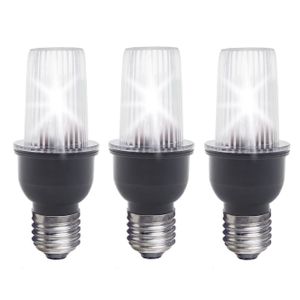 Set van 3x stuks stroboscoop lampen discolampen LED met E27 fitting 230V