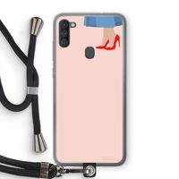 High heels: Samsung Galaxy A11 Transparant Hoesje met koord