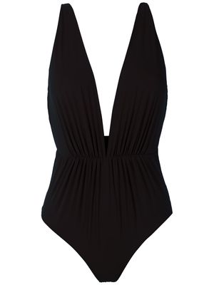 Clube Bossa maillot de bain Clavert à col v profond - Noir